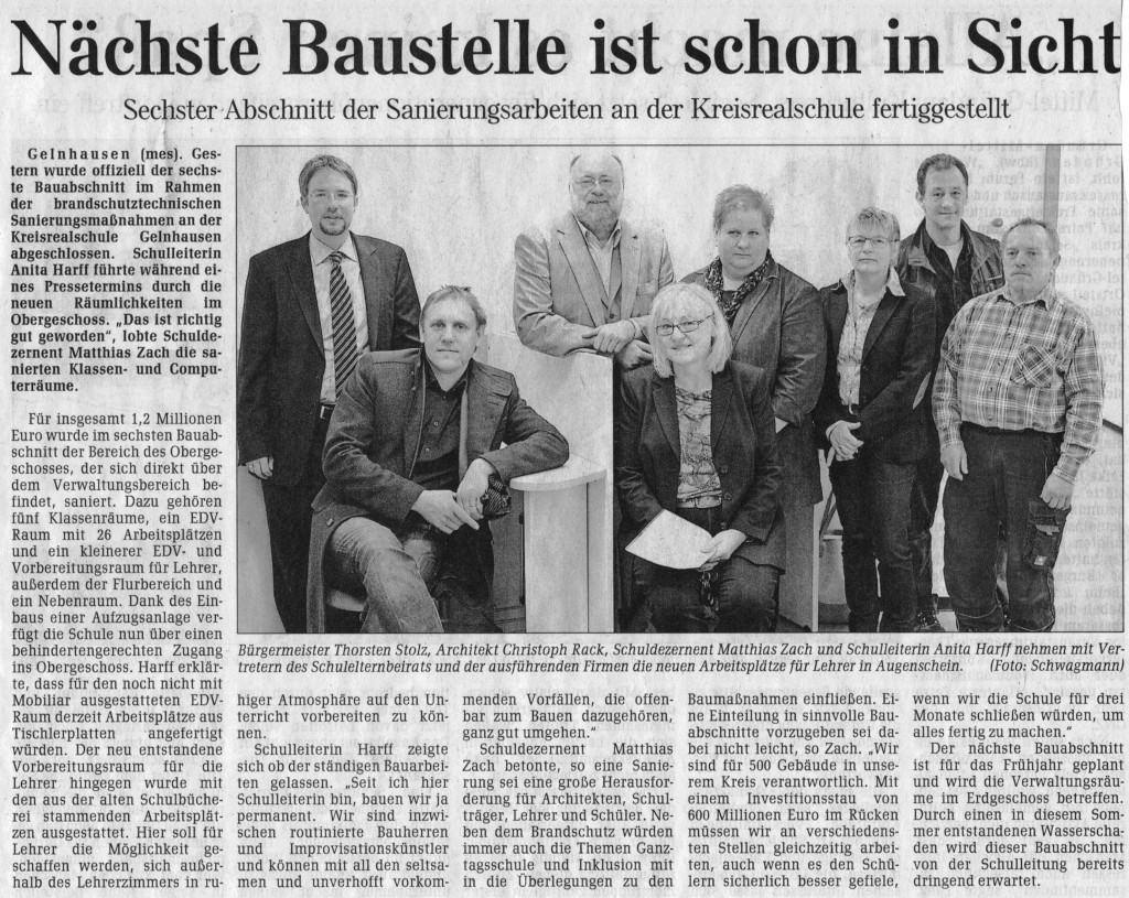 Pressetermin zum Bauabschnitt 6